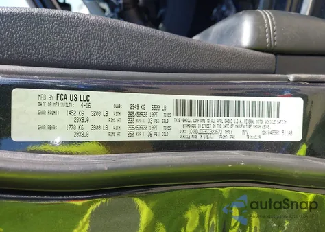 2016 Dodge Durango Limited from USA, damaged, VIN 1C4RDJDG3GC323573